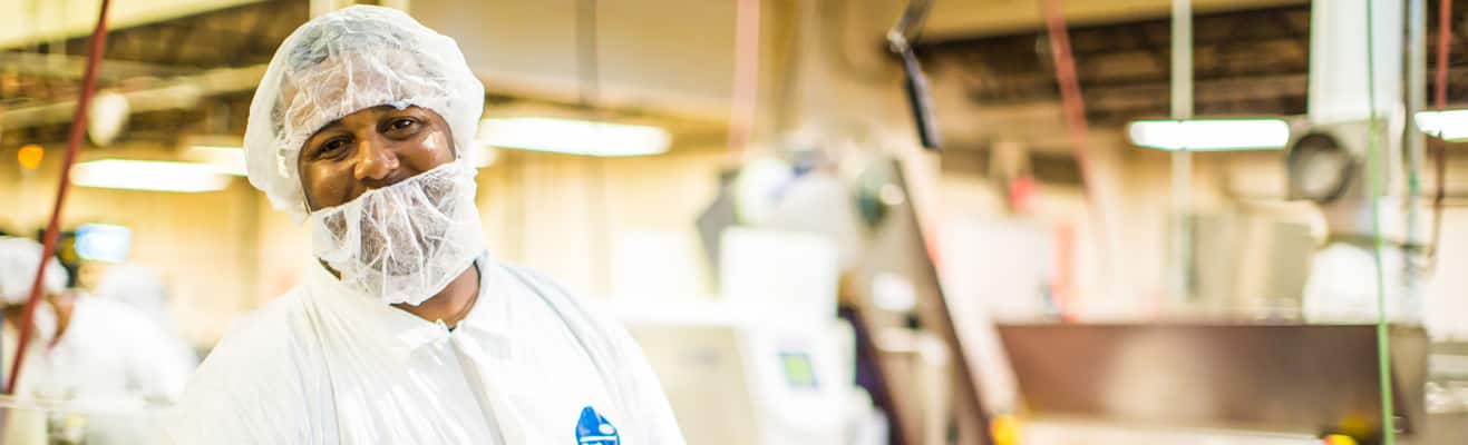 Employee in Greyston Factory