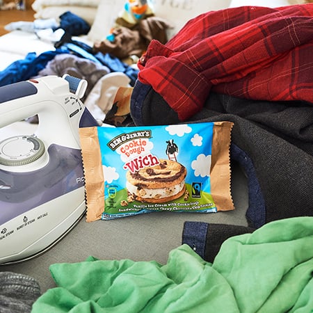 Multitasken met Ben & Jerry's 'Wich - probeer extreem-strijken uit