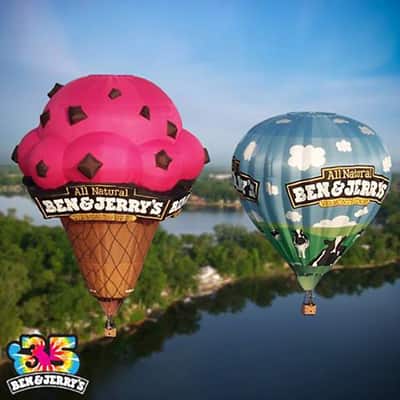Ben & Jerry's Cherry Garcia hot air balloon