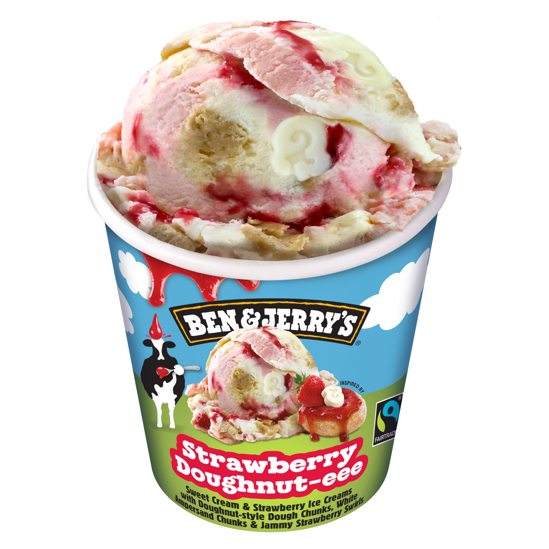 Strawberry Doughnut-eee Original Ice Cream Pint